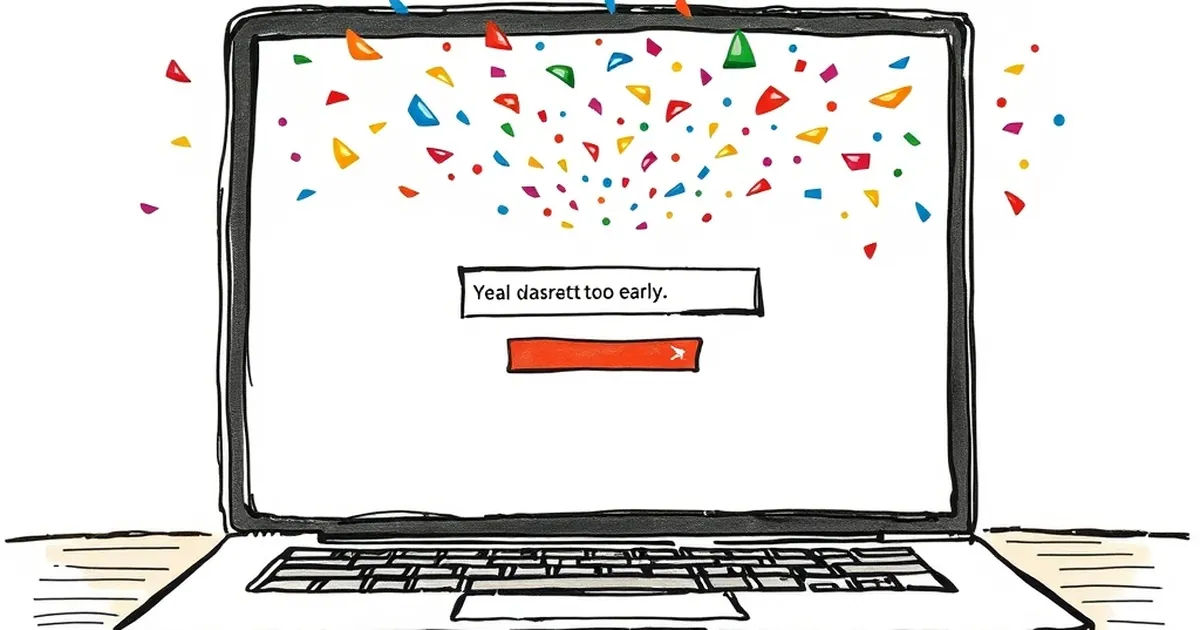 Confetti at Signup Fires Before the Email Field Validates