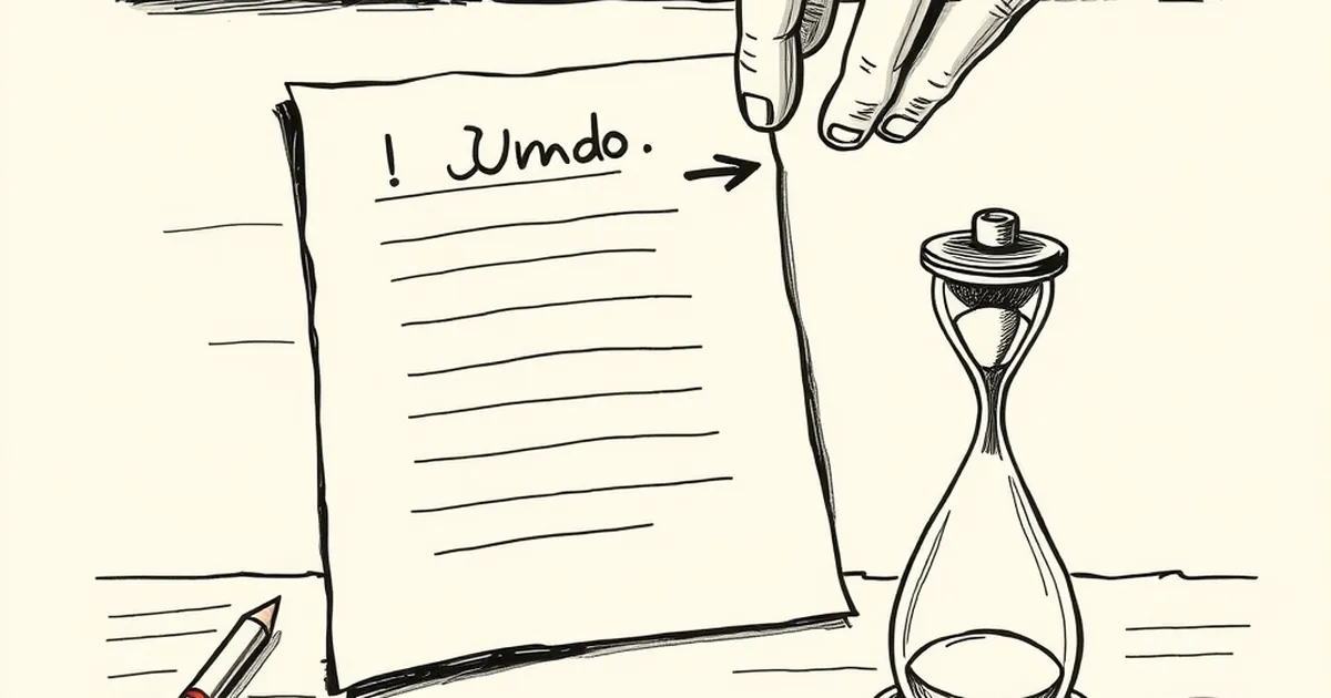 Undo buttons time out 8 seconds before users stop trusting the form