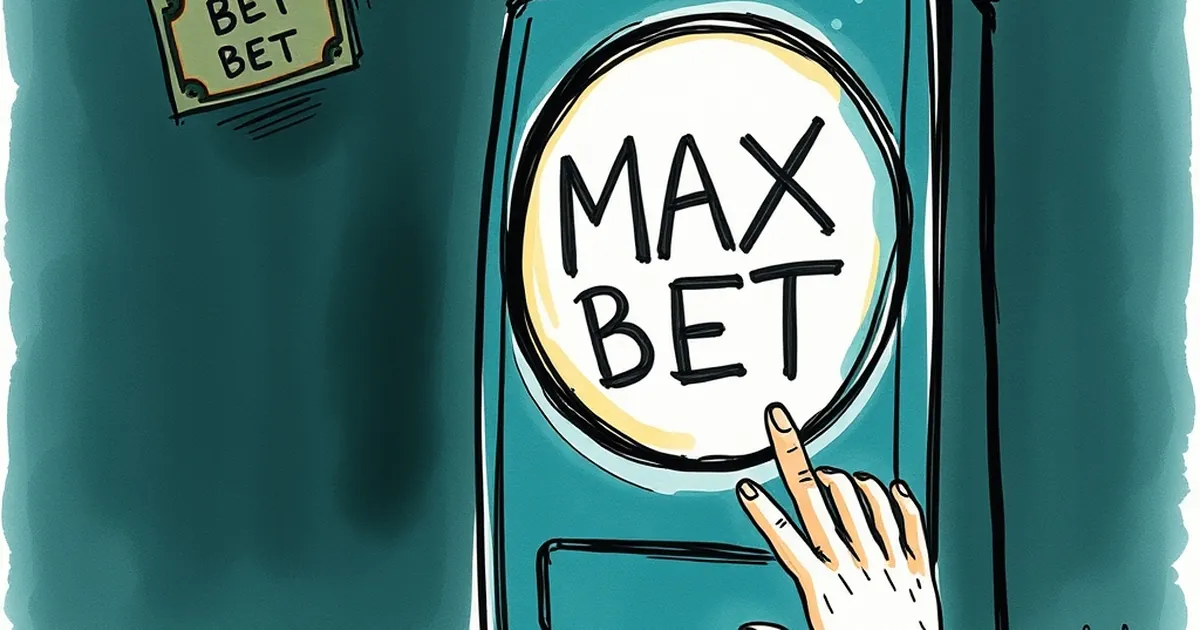 What happens when the slot's max bet button hides the bet you can afford
