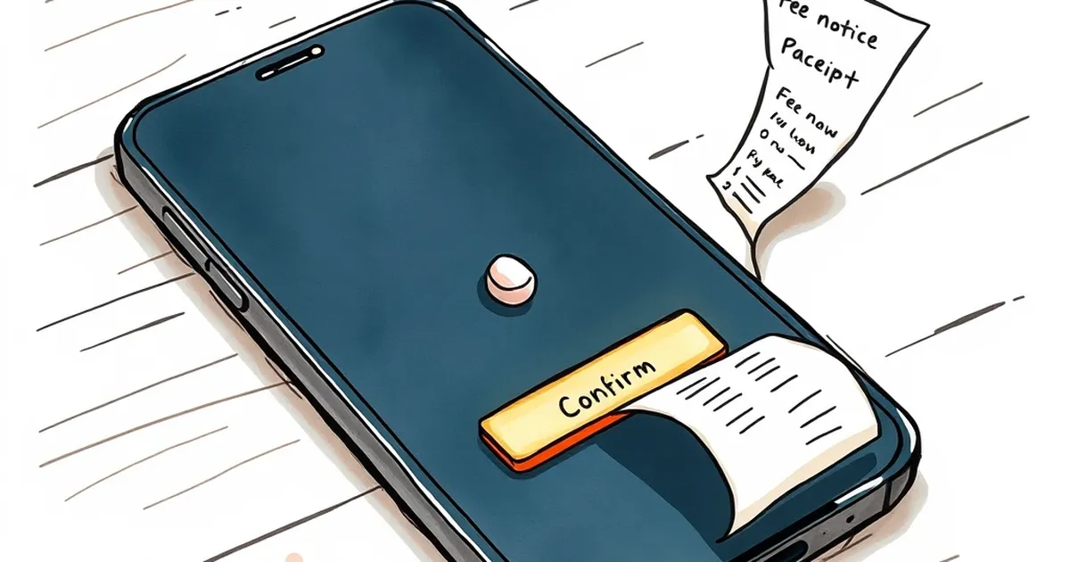 Withdrawal Fee Notice Lands 1 Screen After the Confirm Tap